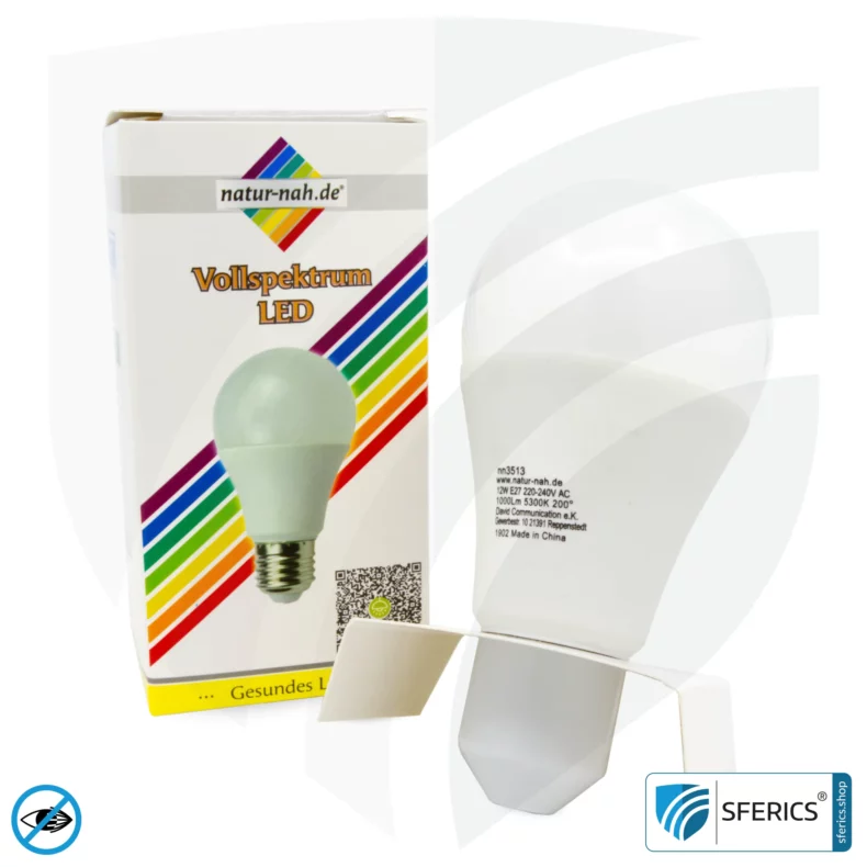 11 watt LED full spectrum 3step | dimming without dimmer: bright like 100 watts (100%), 50% or 15%, 1000 lumens | CRI 95 | flickerfree | daylight | E27 | business quality