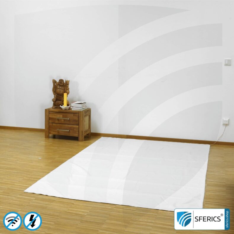 Shielding floor mat | HF shielding attenuation against electrosmog up to 42 dB | groundable NF | Effective against 5G!