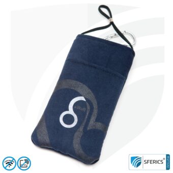 Cell phone case eWall for the smartphone | DARK-BLUE | anti electrosmog incl. 5G | 3in1 protection incl. RFID blocker | cell phone case for iPhone, Android, ...