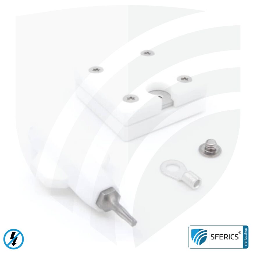 Mobile grounding plate | for grounding canopy, floor underlay, tent, sleeping bag, bed linen, blanket, etc. | GCS