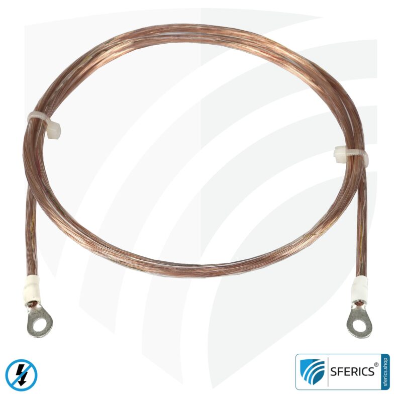 Grounding cable | ring eyelets with 4mm diameter | high-quality electrical connection of grounding components GL100