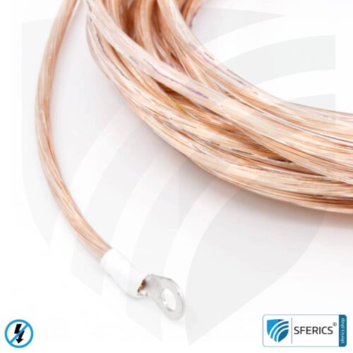Grounding cable | ring eyelets with 4mm diameter | high-quality electrical connection of grounding components