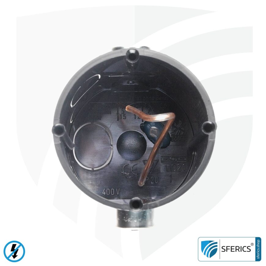 Shielded in-wall box, deep | 61mm depth | flush-mounted installation box, as junction box or switch box