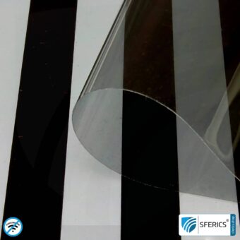 RDF62 shielding window film | RF screening attenuation against electrosmog up to 18 dB | 62 % light transmission | Effective against 5G!