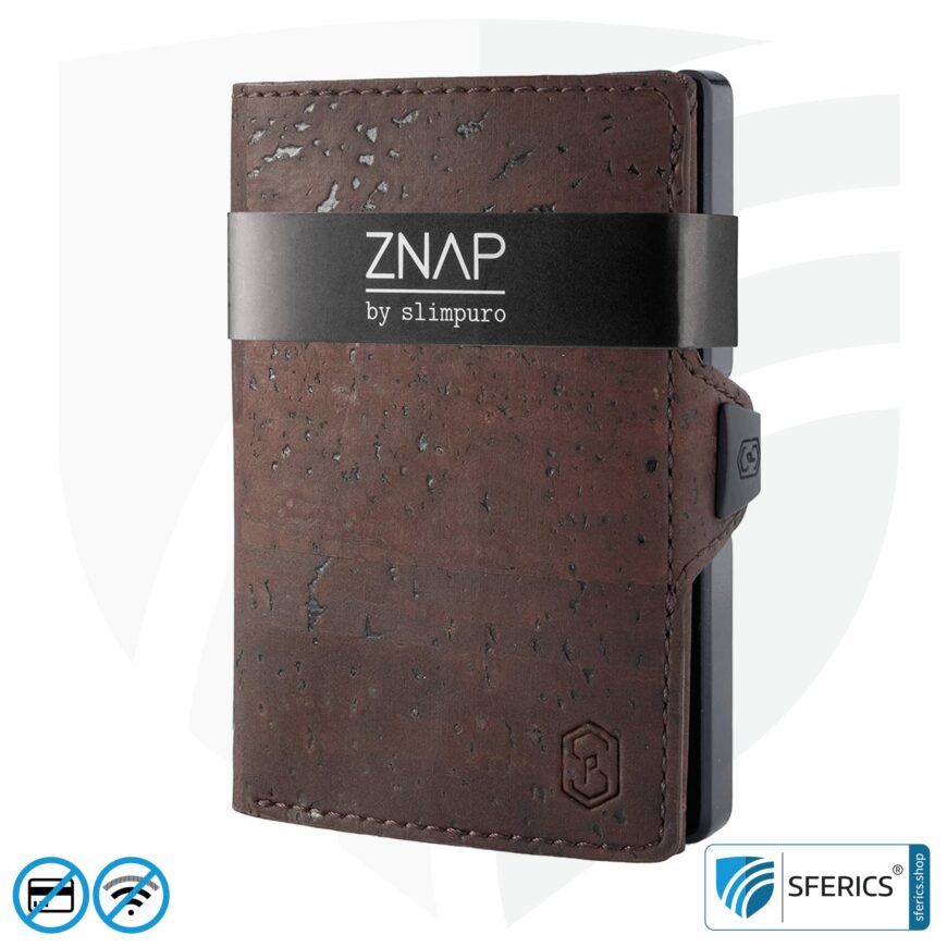 RFID NFC blocker card SLIMPURO | data protection for modern smart cards | EC card, credit card, ID card, ... | included in the set with the ZNAP wallet