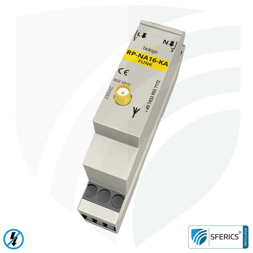 Repeater RP-NA16-KA | level 2 repeater for the fuse box | master switch set-up | building biology save wireless technology according to EnOcean standard