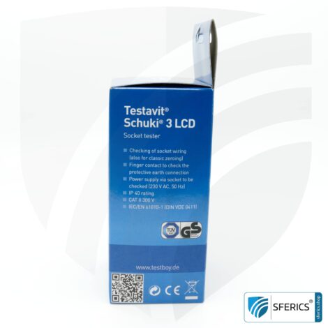 TESTAVIT SCHUKI 3 LCD | socket tester | quick check of grounding and wiring