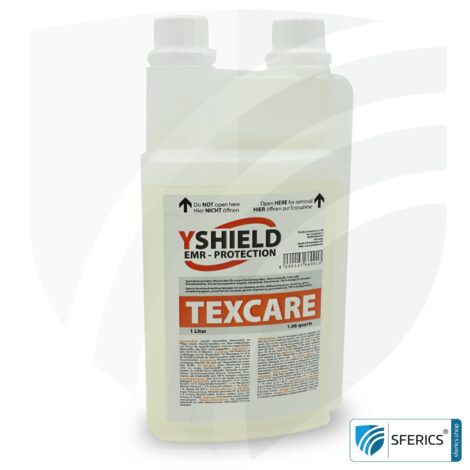 TEXCARE liquid detergent | specially developed for shielding fabrics with silver threads and stainless steel yarns