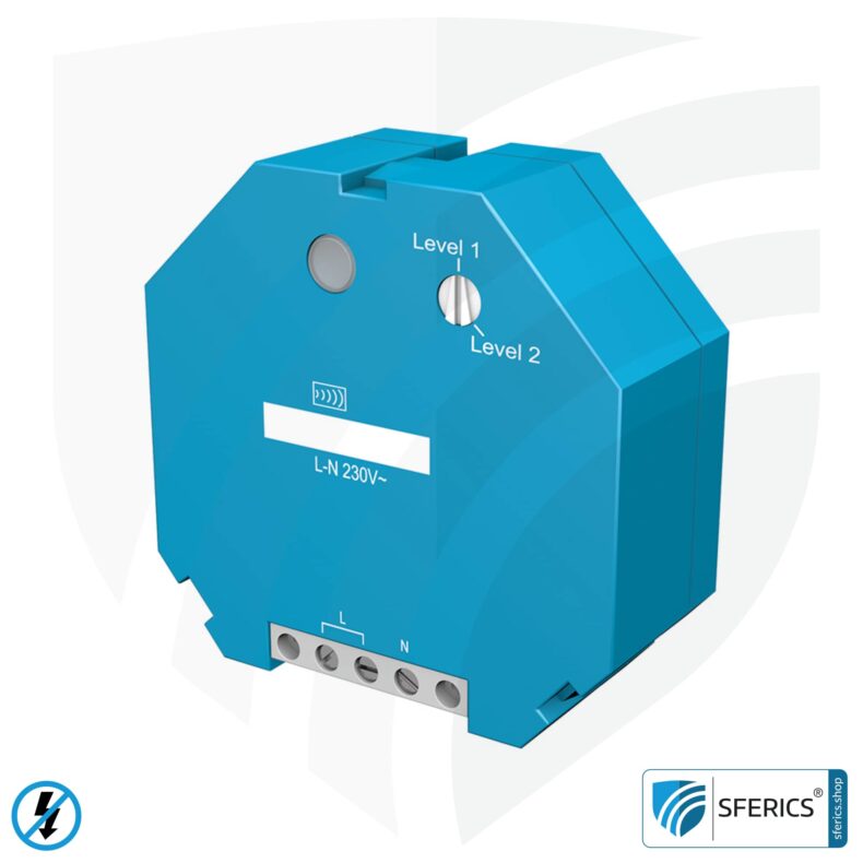 Flush-mounted repeater RP-NA16-UP | level 1+2 repeater for mounting in installation box | master switch set-up | building biology safe wireless technology according to EnOcean standard