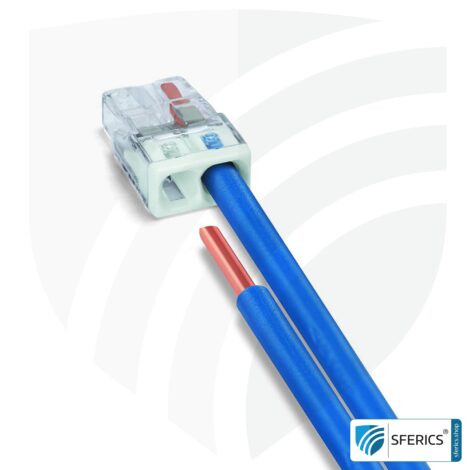 WAGO compact splicing connector | model 2273-202 | for 2 solid conductors | alternative to classic connector blocks
