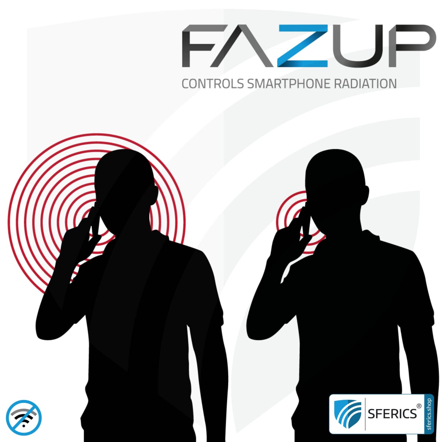 FAZUP antenna patch | innovative technology against electrosmog | protects against unnecessarily high radiation from your own mobile phone | no esotericism or harmonization. reduction is measurable!