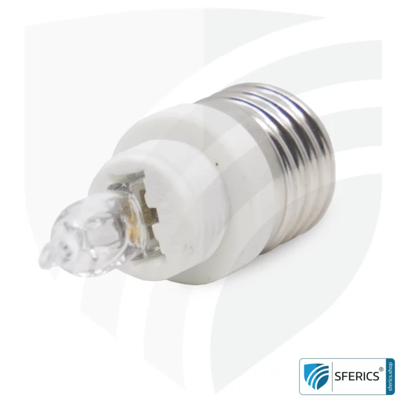 Universal adapter bulbs | G9 bulbs on E27 base