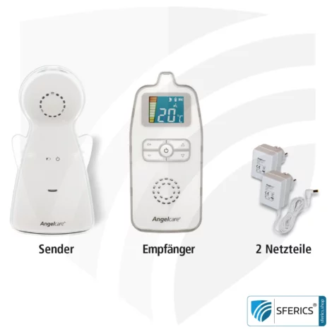 Angelcare 423-D audio baby monitor | low-radiation EMF | maximum reduction of electrosmog