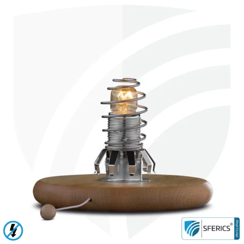 Shielded lamp base with salt crystal | Lamp base for salt crystal lights and suitable lampshades | E14 socket