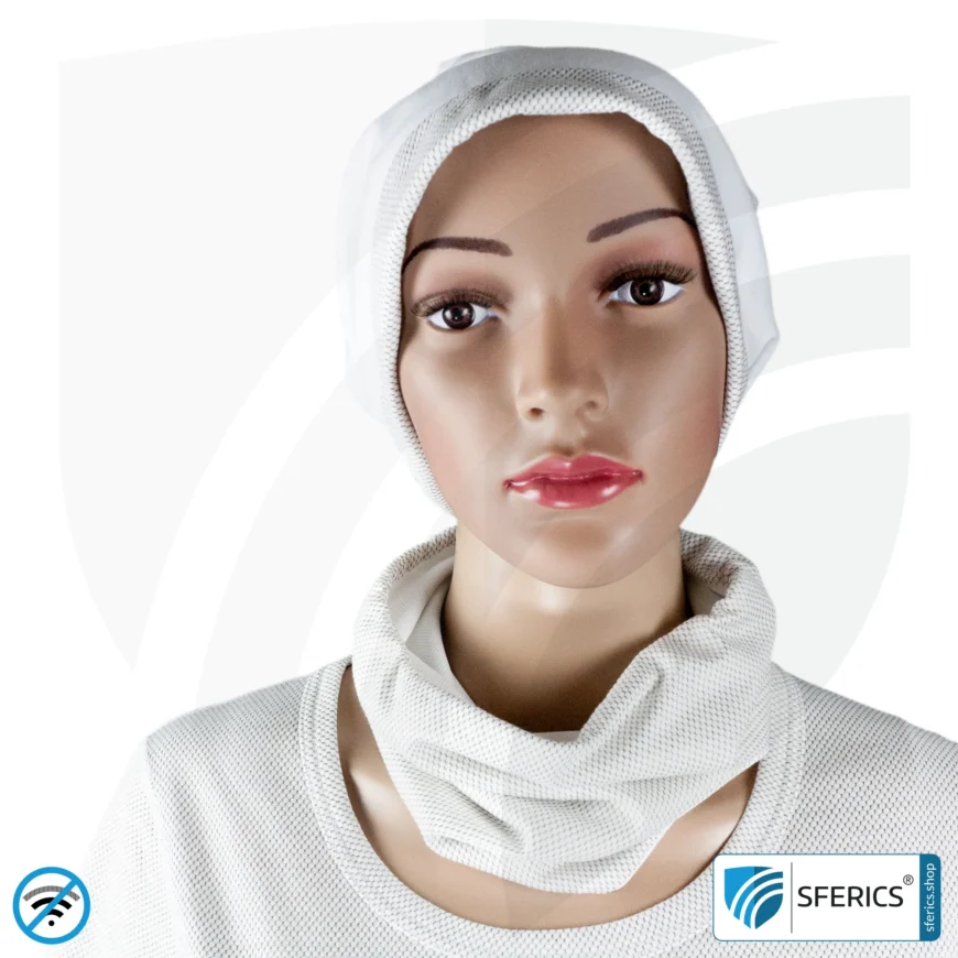 ANTIWAVE shielding cap Beany | protection against electrosmog HF with efficiency up to 99,9 % (cell phone, WIFI, LTE) | 5G ready!
