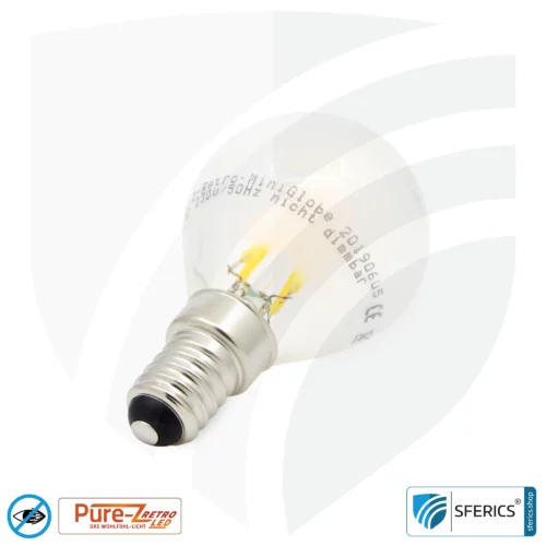 3 watt LED filament Pure-Z Retro | bright as 30 watts, 300 lumens | CRI >90 | flicker-free | warm white | E14