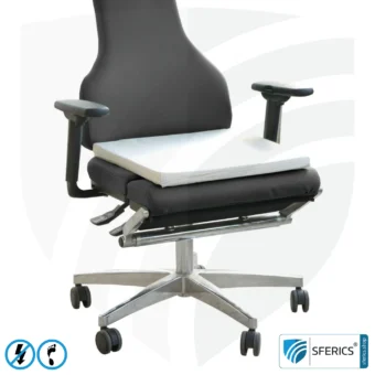 Seat cushion | Shielding of low-frequency electrical alternating fields | Enables Earth Connect* | Not suitable for shielding WIFI, LTE, 5G, etc.!