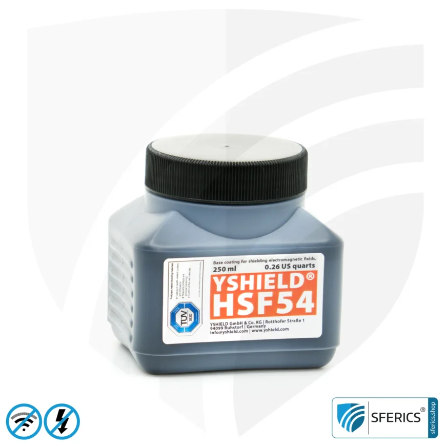 Sample set RF shielding paints | Protection against electrosmog EMF with 250 mL filling quantity each | TÜV SÜD certified | perfect for material tests in practice before purchase