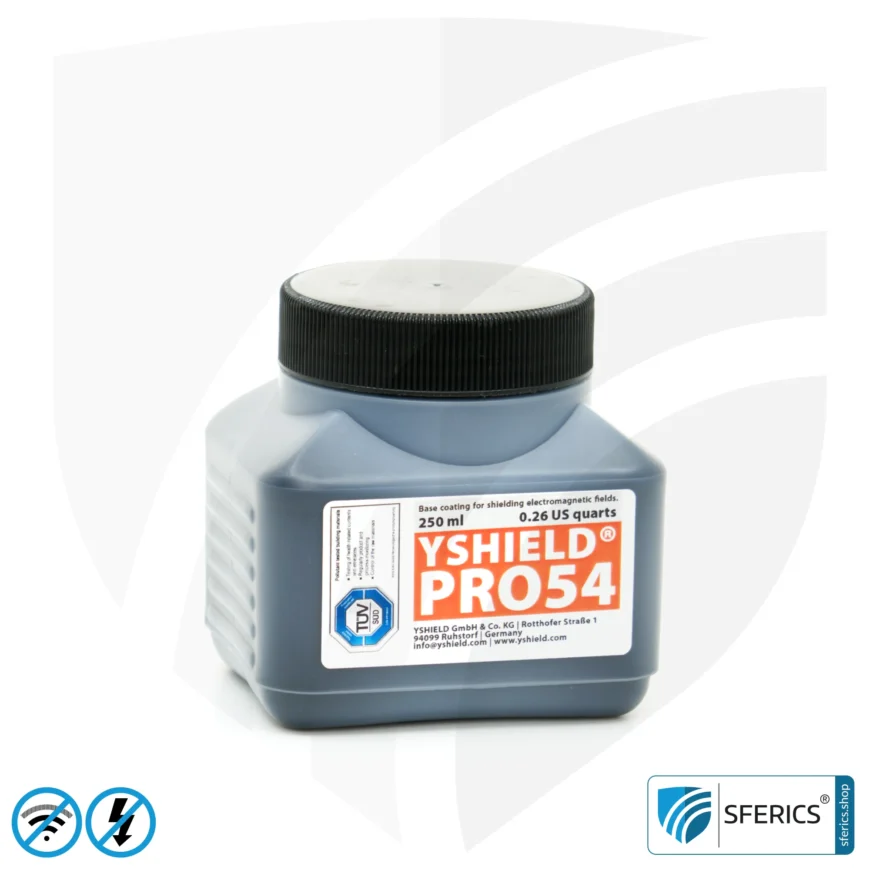 Sample set RF shielding paints | Protection against electrosmog EMF with 250 mL filling quantity each | TÜV SÜD certified | perfect for material tests in practice before purchase