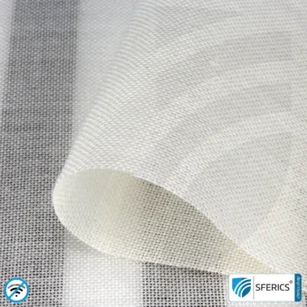 ULTIMA ARBOR Shielding Fabric | maximally ecological, made from LENZING ECOVERO viscose fibres | ideal for making curtains and room dividers | RF shielding attenuation against electromagnetic smog up to 42 dB | 5G ready!